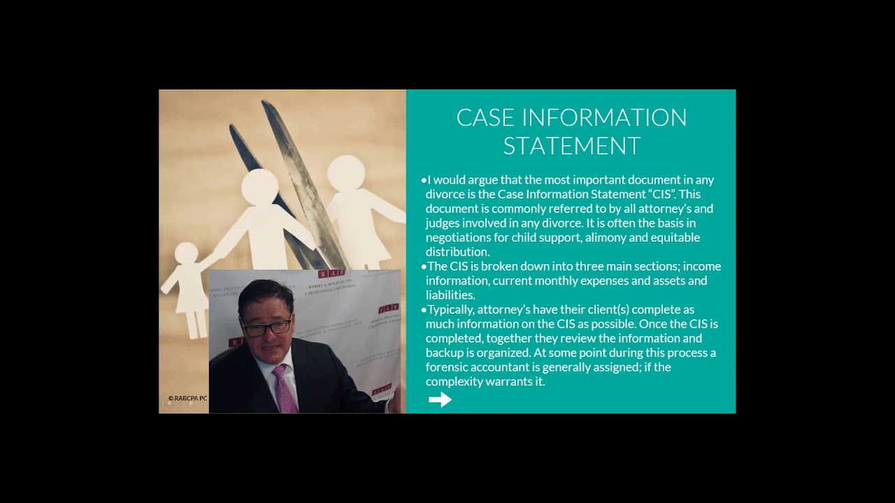 Серия статей о разводе, часть 3: Понимание информационного заявления по делу (CIS)