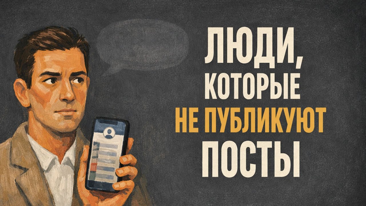 Психология людей, которые НЕ ПУБЛИКУЮТ посты в СОЦСЕТЯХ