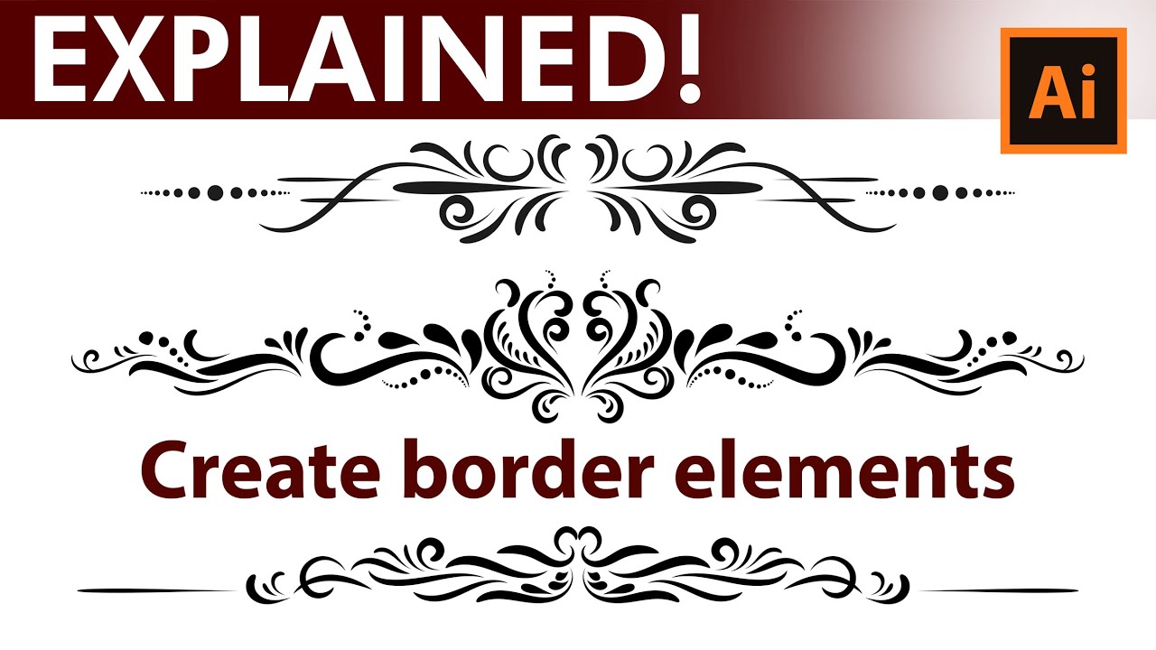 Adobe Illustrator Tutorial - How to Design Vintage Border Elements
