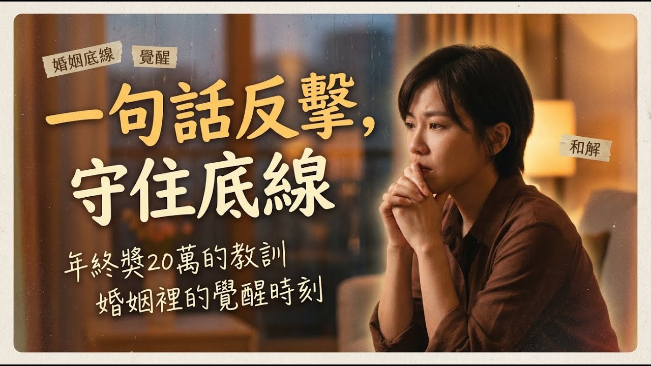 老公瞞著我把年終獎20萬轉給妹妹，我一句話反擊，他才懂什麼叫婚姻底線