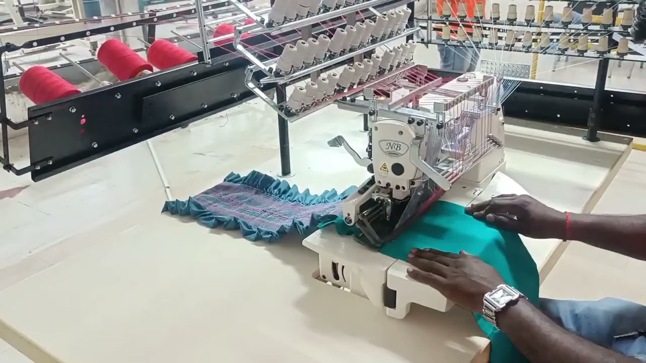 Kansai 33 Needle single Chain stitch Shirring and Smoking Machine  Made in 🇯🇵Japan
