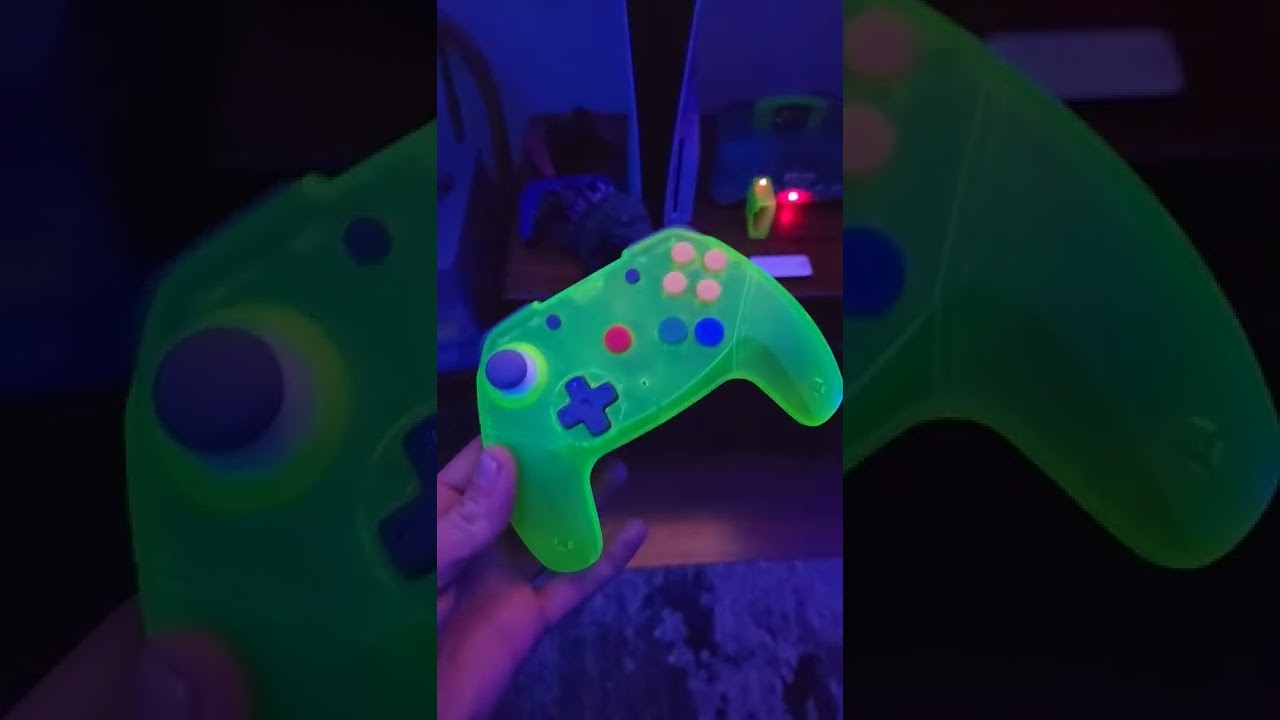 Banjo Kazooie The Jiggies of Time/Extreme Green Brawler 64 wireless Controller