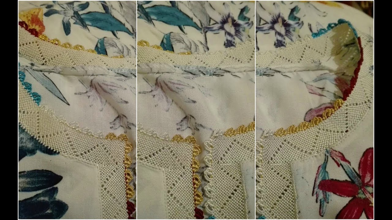 شرح مفصل لطريقة عمل دورة العنق الجهة اليسرى بالرندة مع أم صابر