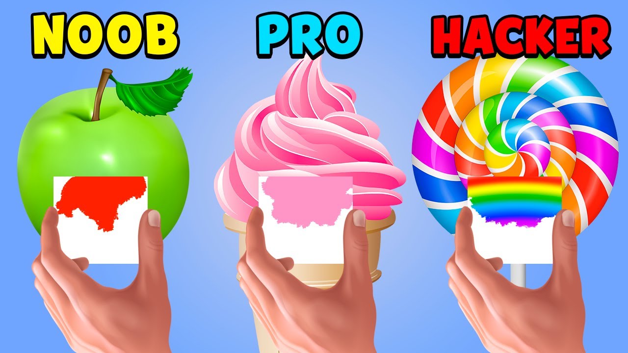 NOOB vs PRO vs HACKER - Color Match