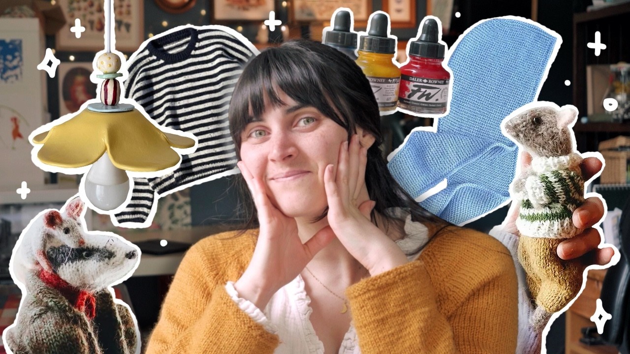Mon bingo créatif pour l’année 🌼 tricot, peinture, couture, déco…