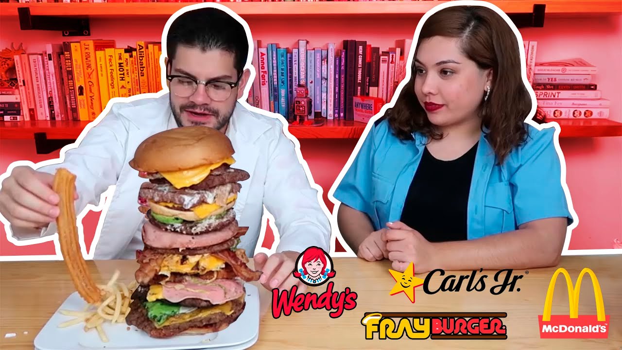 LA HAMBURGUESA MÁS GRANDE DE CADA LUGAR Y LAS JUNTAMOS | Benshorts