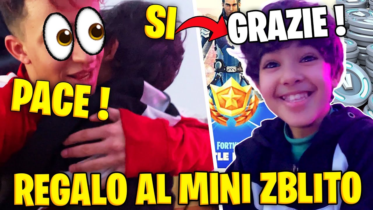 REGALO il PASS BATTAGLIA di FORTNITE al MINI ZBLITO 🎁❤ MI FACCIO PERDONARE 😅