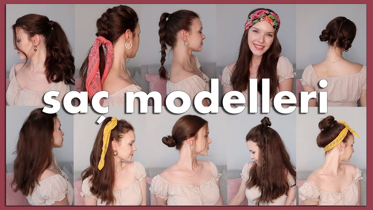 YAZ İÇİN 10 PRATİK SAÇ MODELİ 😍 | 2019