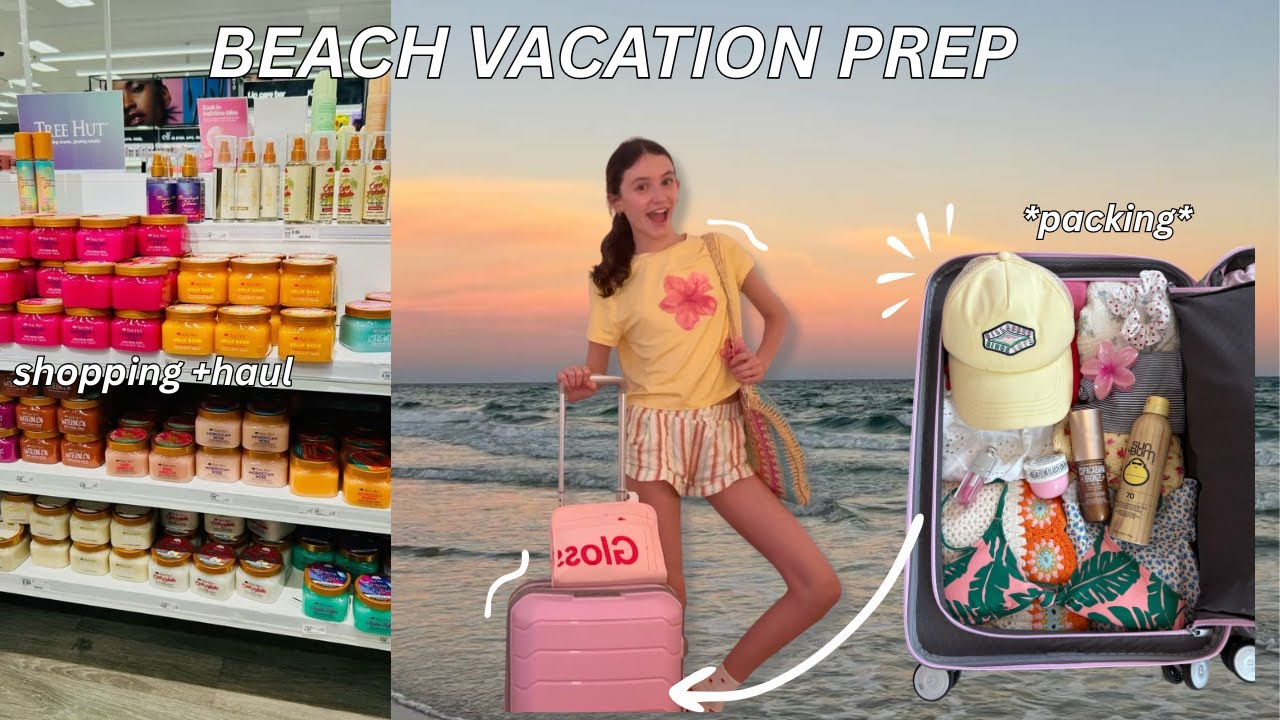 ПОДГОТОВЬТЕСЬ К ПЛЯЖУ ВМЕСТЕ СО МНОЙ 🌺 | шопинг + упаковка вещей и многое другое!