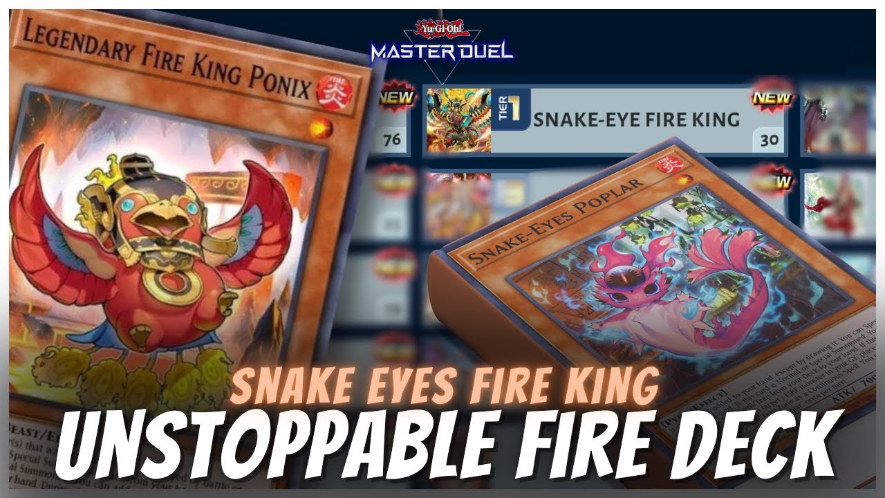 SNAKE EYES FIRE KING 40 cards combos (UPDATED) | ranked gameplay | Yu-Gi-Oh! Master Duel