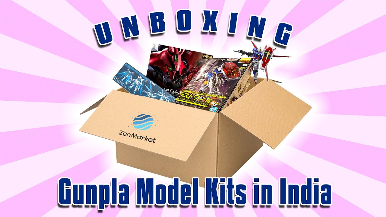UNBOXING GUNDAM MODEL KITS IN INDIA !!!! ORDER FROM ZEN MARKET
