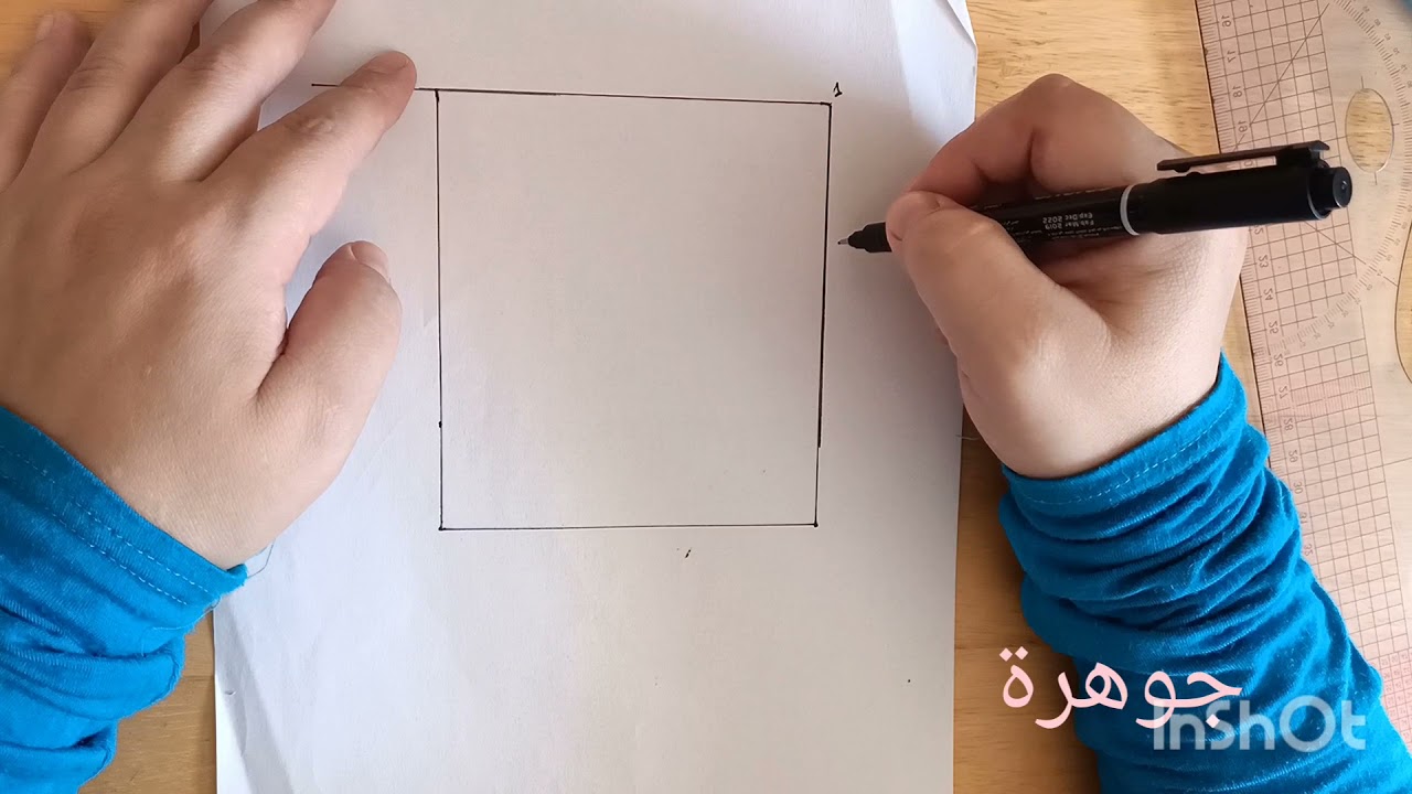 طريقة رسم باترون تنورة مستقيمة 😍 سهل وناجح
