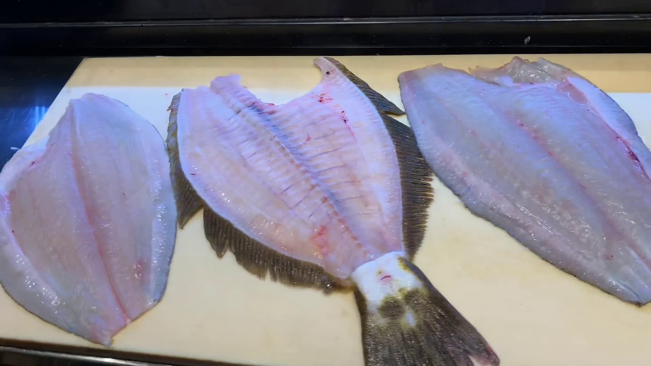 How to make Halibut Engawa Sushi “nigiri”. Aka halibut fin