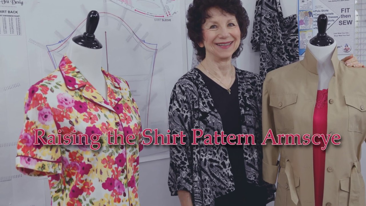 How to Raise the Shirt Pattern Armscye by Sure-Fit Designs