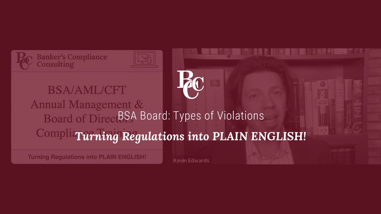 BSA Board: Types of Violations