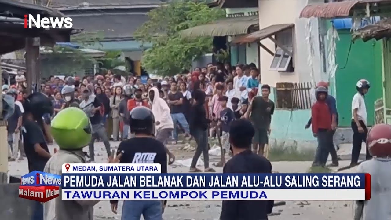 Dua Kelompok Pemuda di Medan Terlibat Tawuran #iNewsMalam 10/01