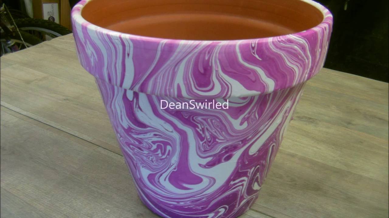 Swirling(Large Terracotta flower pot swirl)