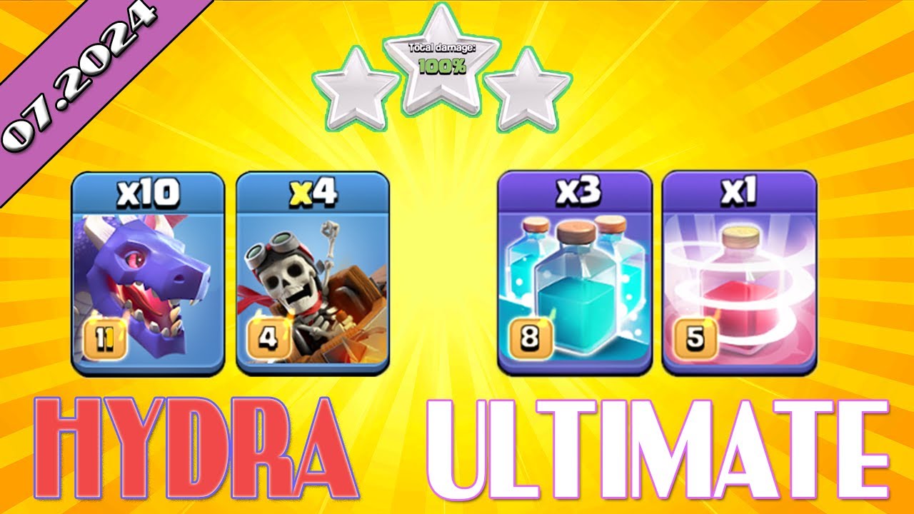 New Hydra Explained | Legend League July 2024 Season | #clashofclans  #clashwithxu
