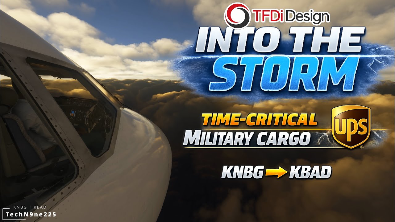 Into the Storm | TFDi MD-11 | UPS Military Cargo Flight | KNBG → KBAD | MSFS 2024 | Art Update
