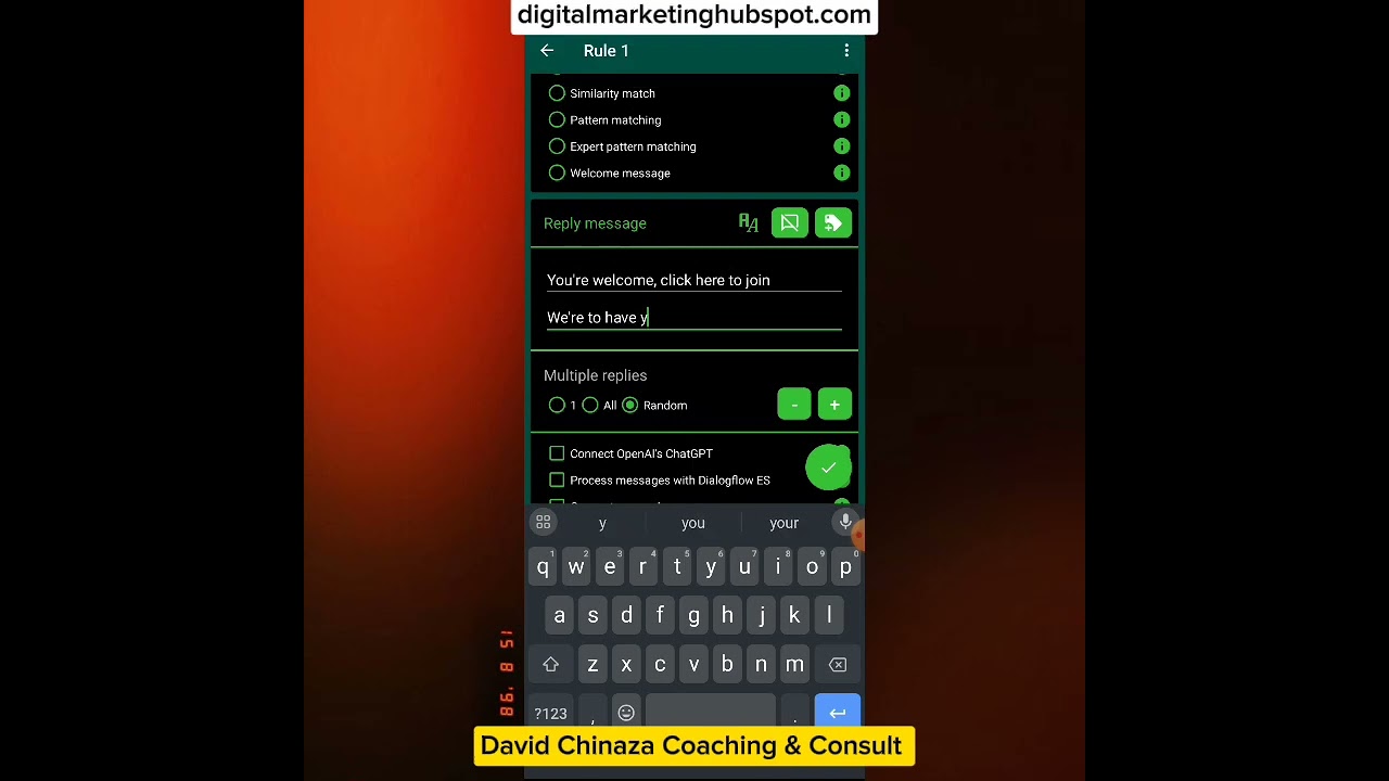Как создавать случайные сообщения в автоответчике WhatsApp