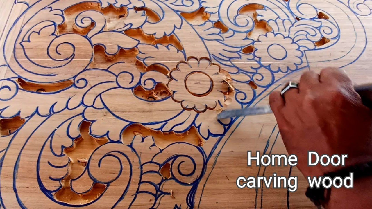 Home door carving || UP wood art