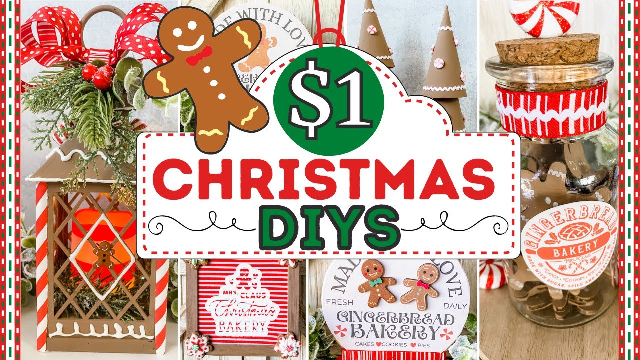 The Cutest GINGERBREAD Dollar Tree CHRISTMAS DIYS   | Christmas Decor On A BUDGET!