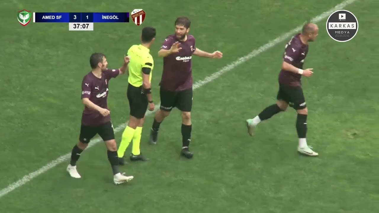 AMEDSPOR : 5 - İNEGÖLSPOR : 2 /  GENİŞ MAÇ ÖZETİ