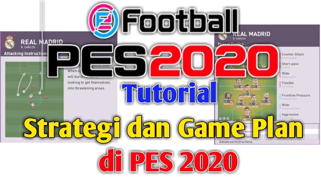 Tutorial Strategi dan game plan di PES 2020