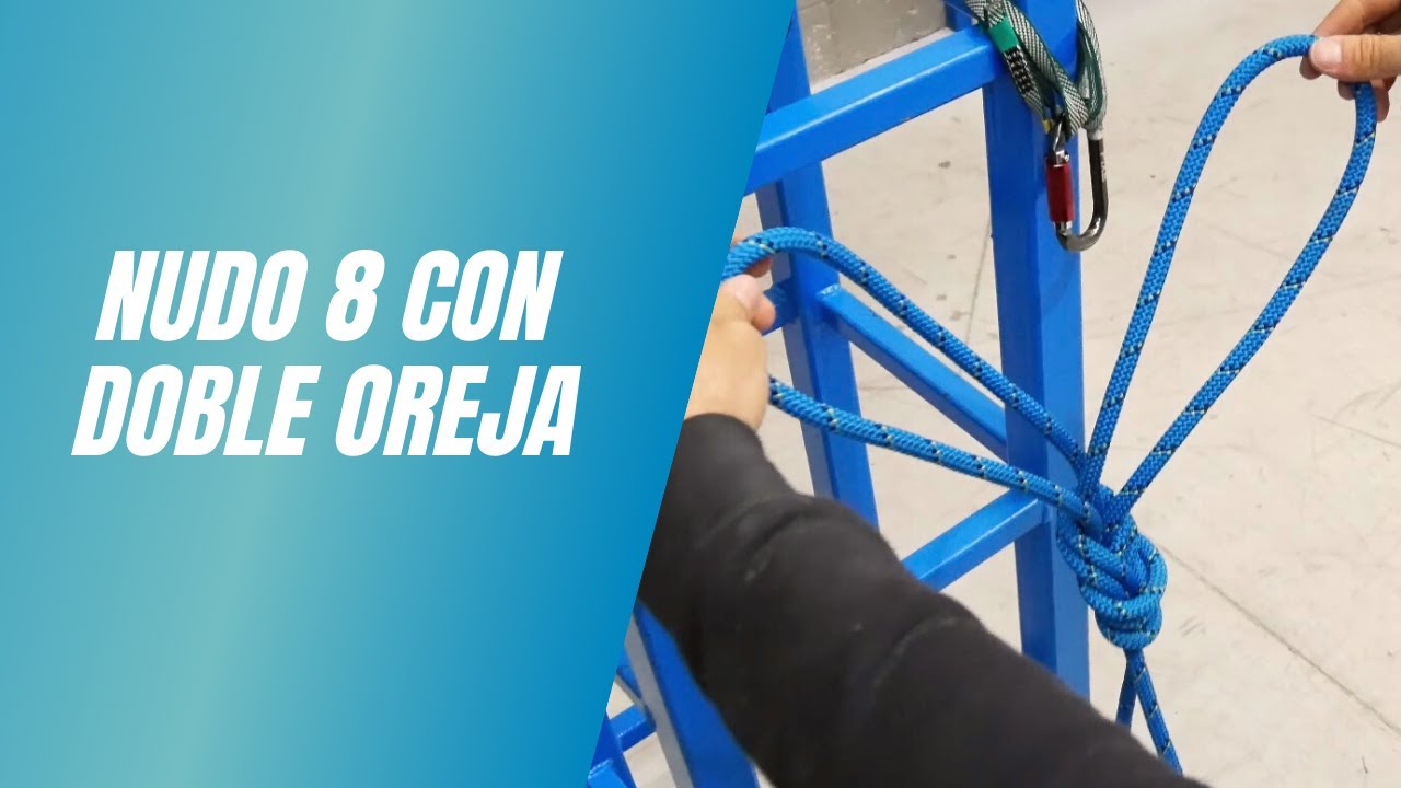 Nudo 8 con 2 orejas - IRATA formación