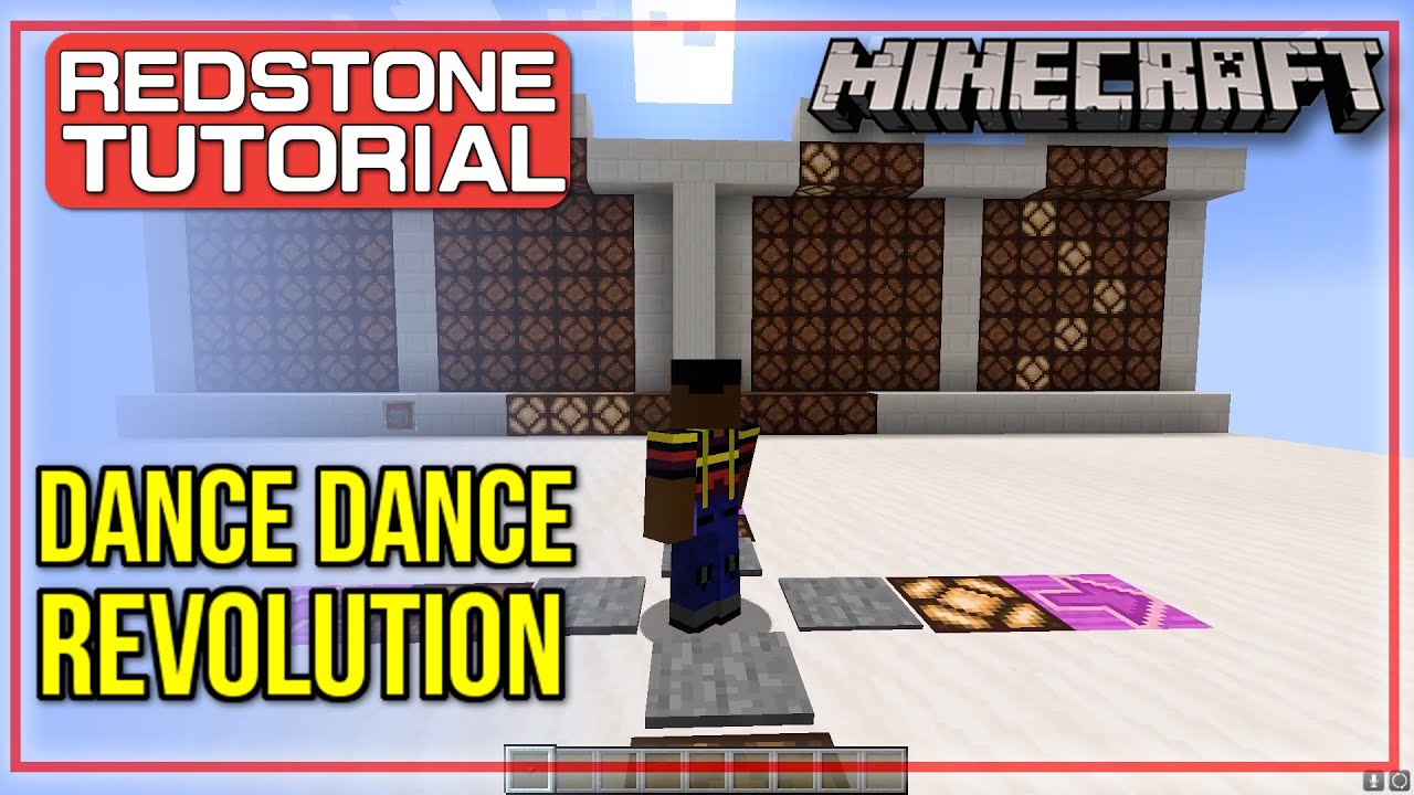 How to Build Dance Dance Revolution in Minecraft [Redstone Tutorial Video]