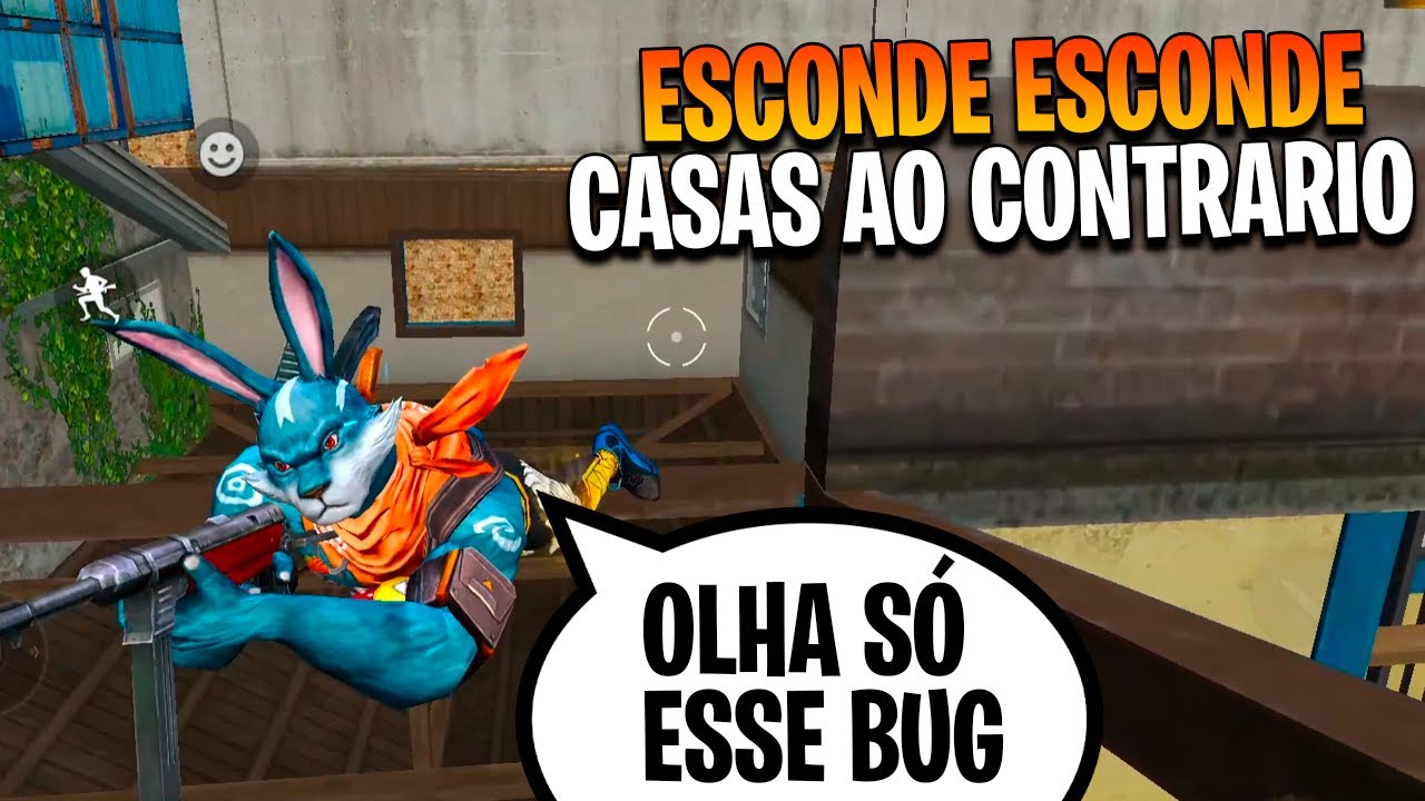 ESCONDE ESCONDE COM CASAS DE PONTA CABEÇA NO FREE FIRE #freefire #ff