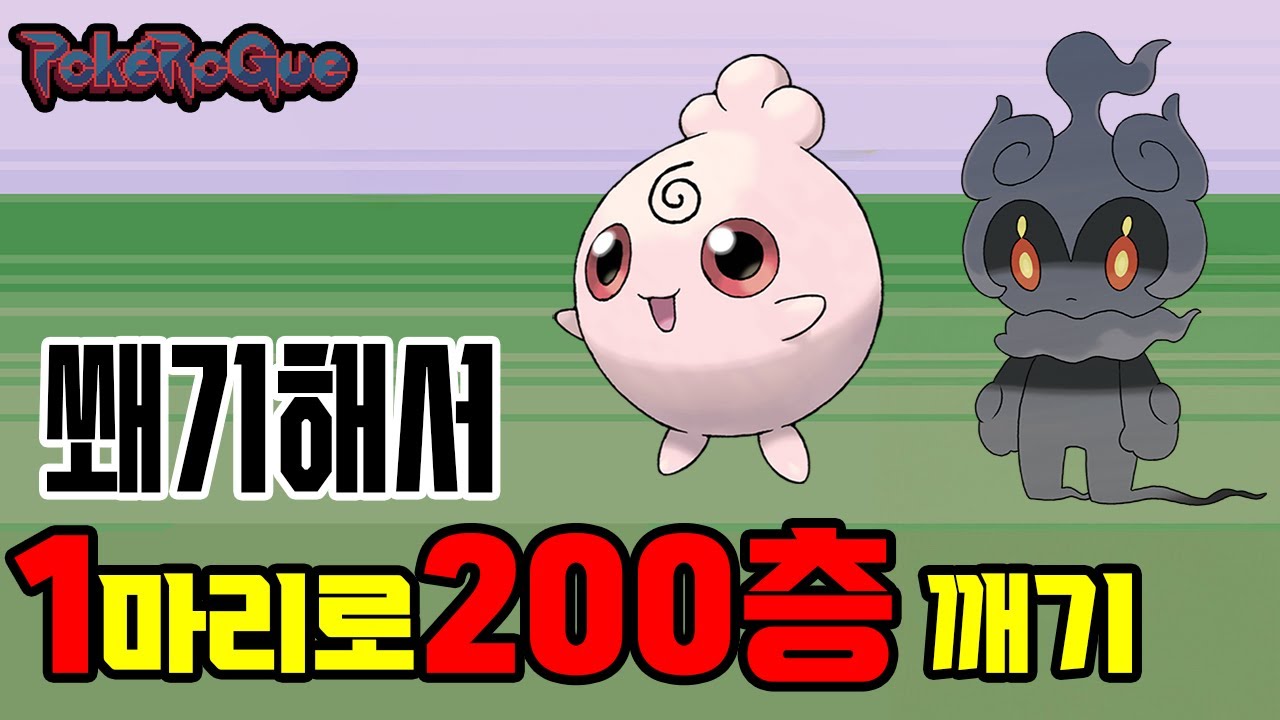 테크니션+천하장사 (위력 60짜리 기술이 270으로) 1마리로 클래식 200층깨기