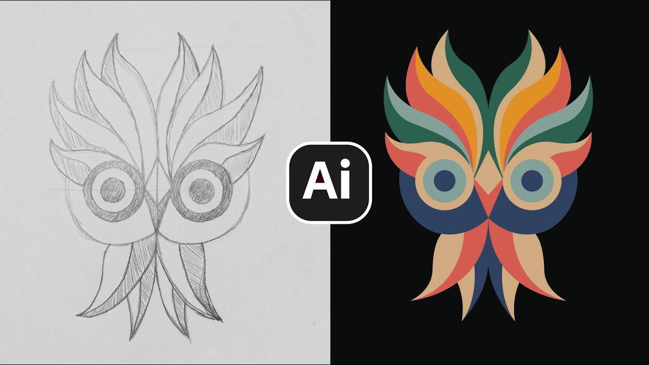 Adobe Illustrator Eğitimi | BU TEKNİĞİ ÇOK SEVECEKSİNİZ | Aynalama Tekniği
