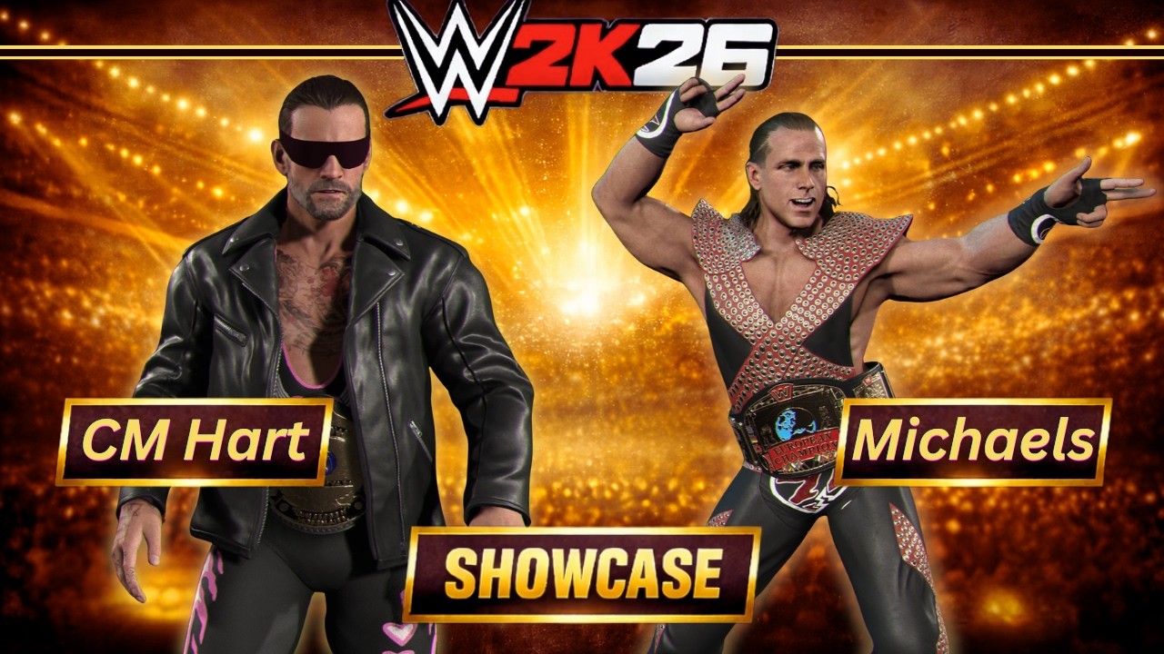 CM Hart Crotch Chop - WWE 2K26 Showcase Gameplay
