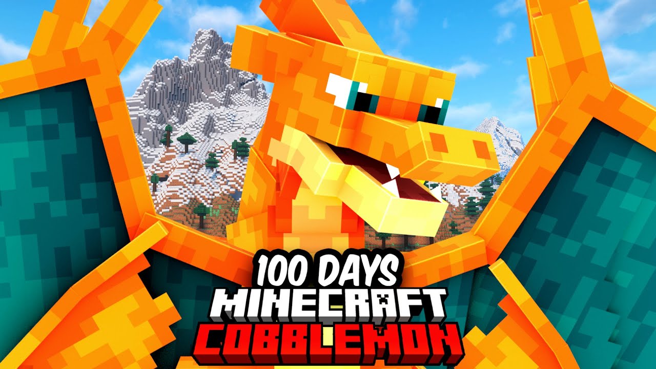 I Spent 100 DAYS in MEGA POKEMON Minecraft Against my Rival! (Duos Cobblemon)
