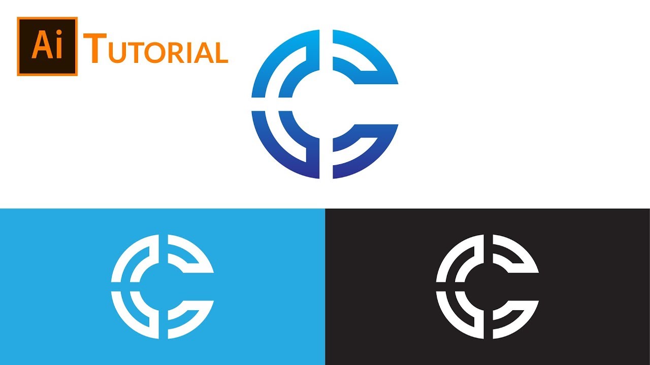C Logo Design Tutorial Illustrator