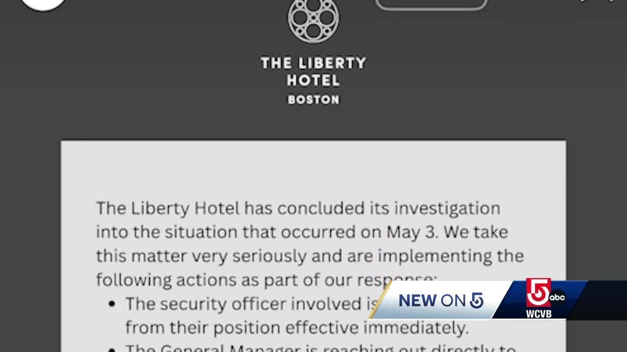 Security guard suspended after incident in Boston hotel bathroom