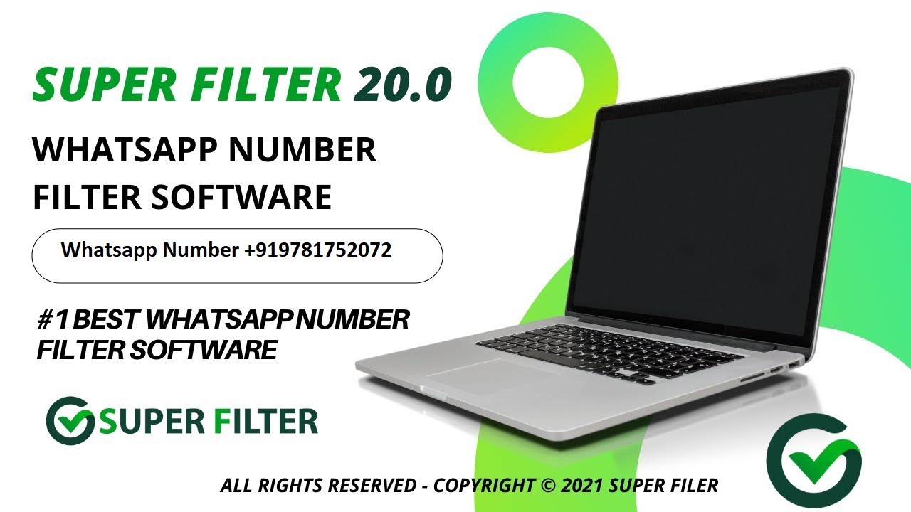 Whatsapp Super Filter v20 - Whatsapp Number Filter Software - Whatsapp Checker Software tool