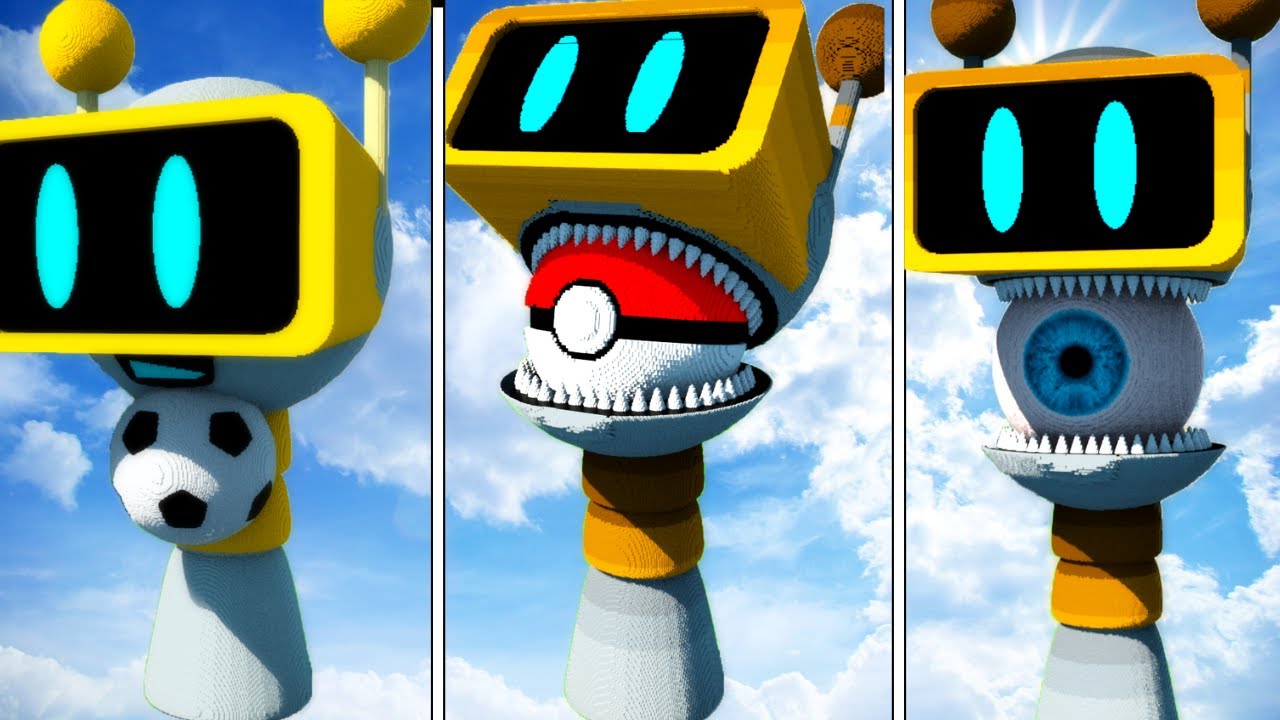 Small To Big SPORT BALLS vs FUN BOT EVOLUTION!