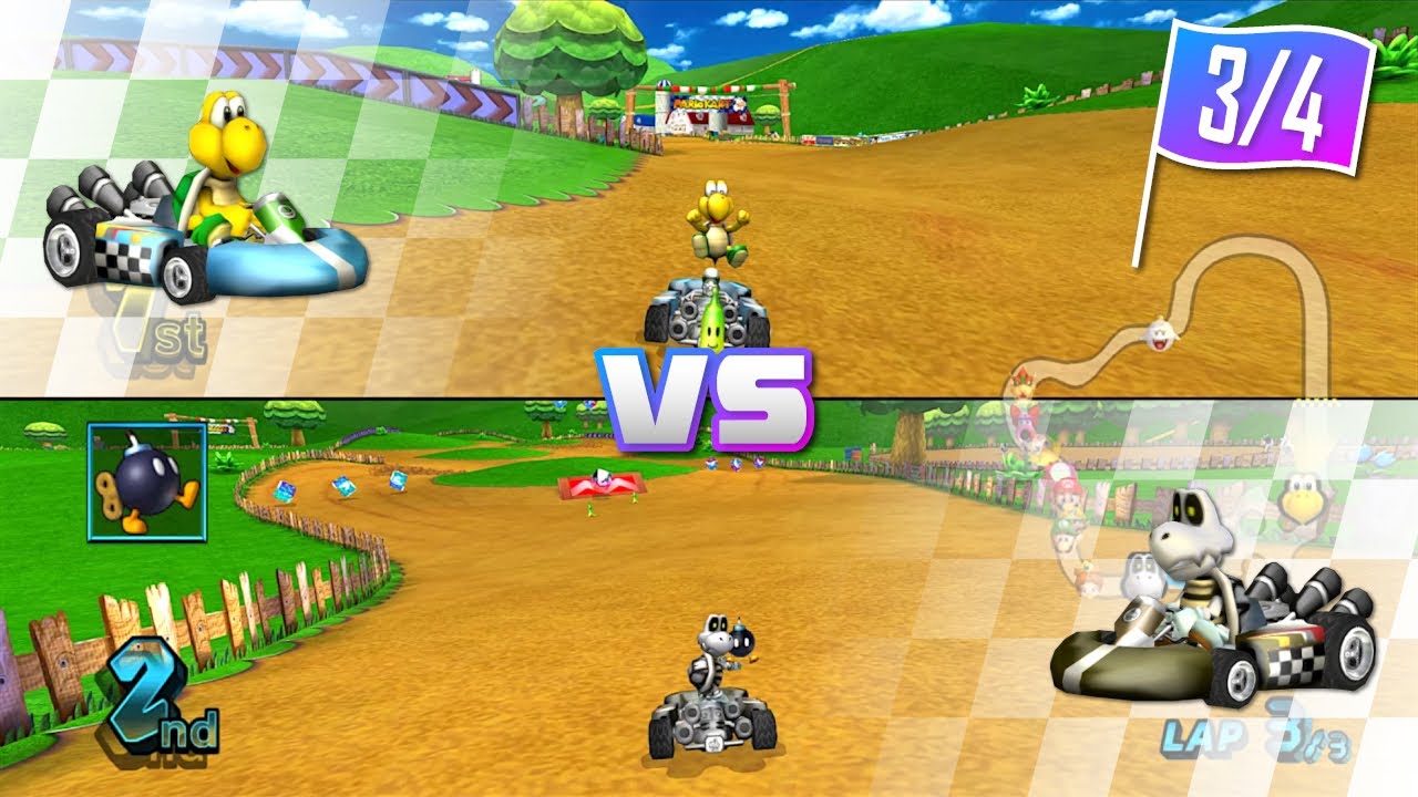 Koopa Troopa vs Dry Bones on all Courses (Standard Kart S) [Part 3/4] - Mario Kart Wii Gameplay
