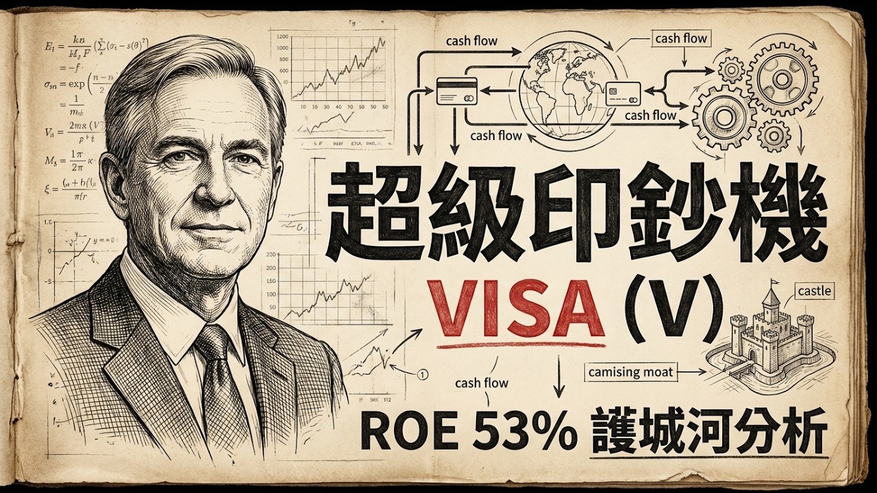 被告壟斷照樣賺！ROE 53%的超級印鈔機 美國五百強企業護城河分析系列 EP.1: Visa Inc. (V) KQJ 美股價值投資，左側交易，獲利 100% #Visa #護城河 #左側交易