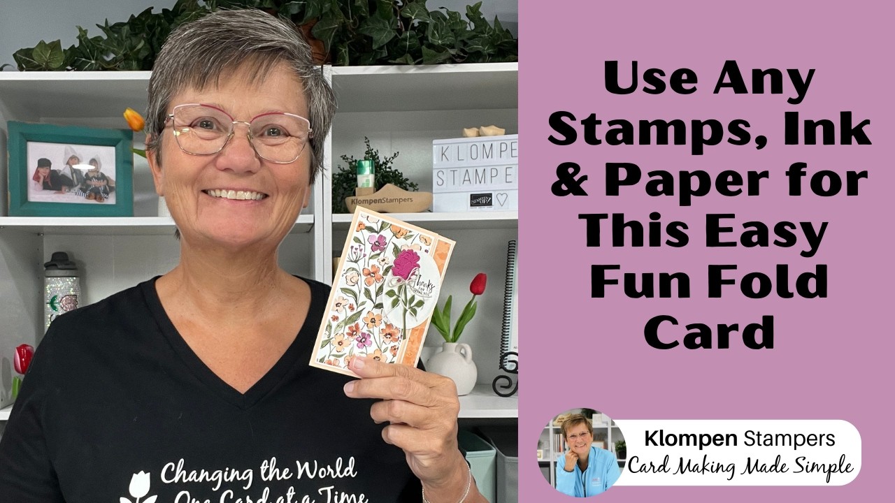 Easy Fun Fold Card Tutorial | Back Fold Design with Any Stamps, Ink & Paper