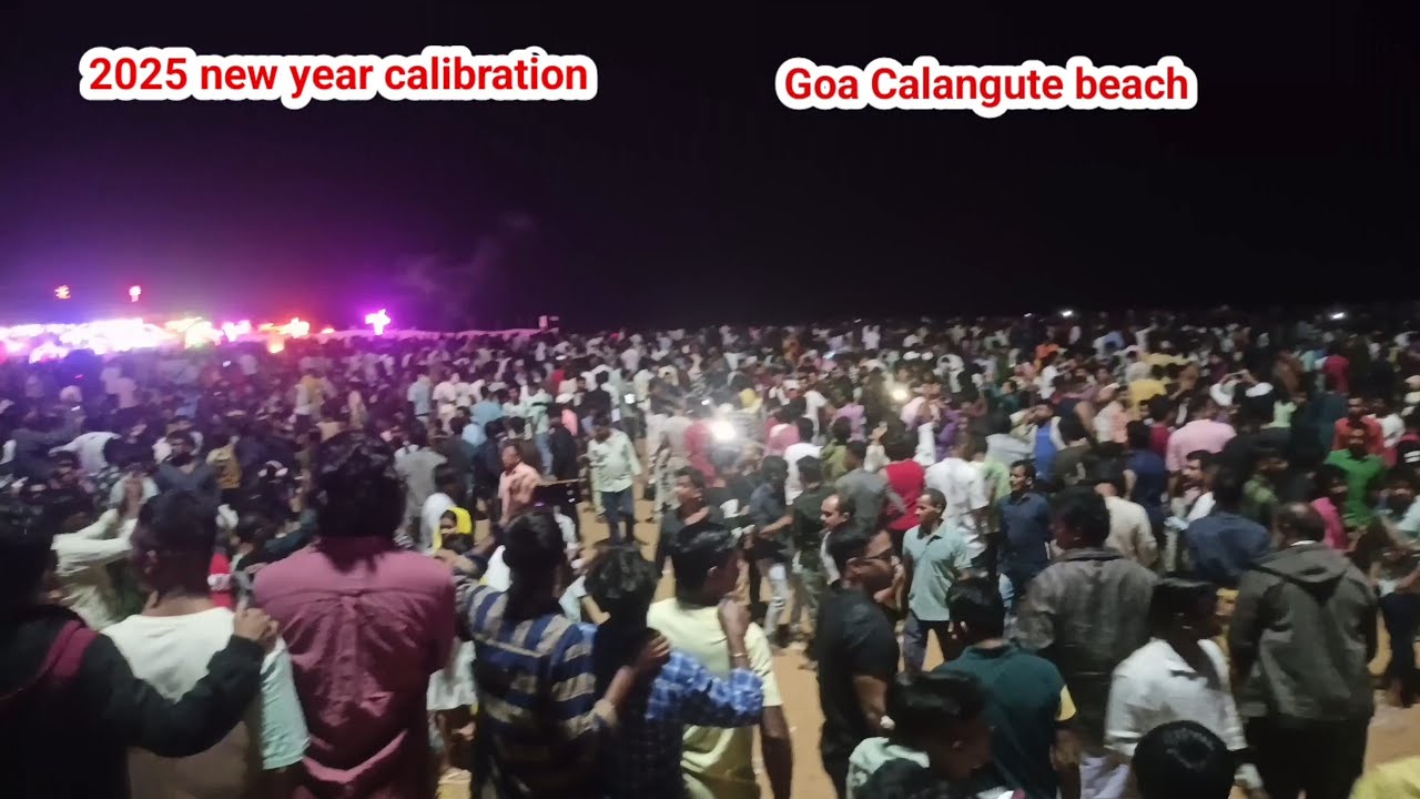 Goa Calangute beach new year celebration #goa #Calangute