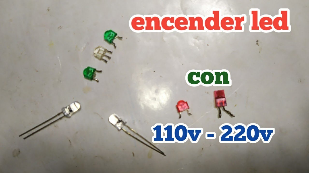 Como Conectar Diodo LED a 110V - 220V o Como Encender LED