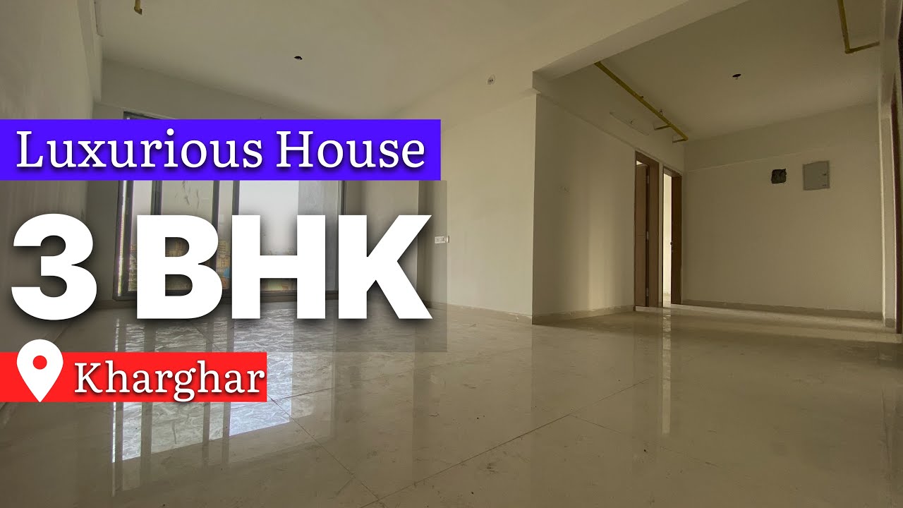 सबसे बड़ा 3 BHK FLAT in KHARGHAR For Sale { luxurious house }