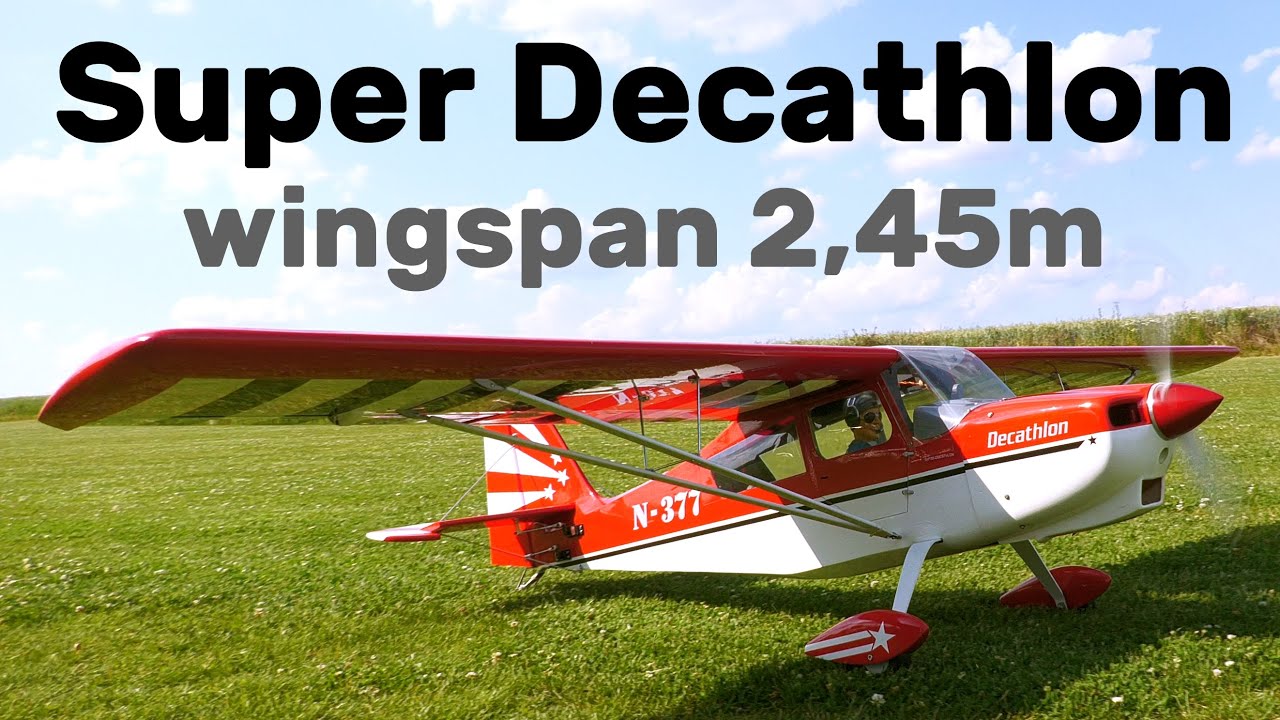 Super Decathlon BLACK HORSE MODEL | 2,45m scale RC airplane | 4K | Syrovice 2023
