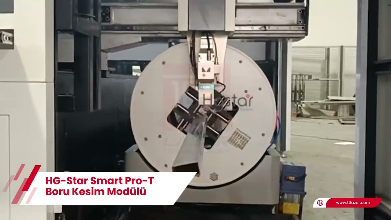 HGSTAR Smart Pro T Serisi Kombine Fiber Lazer Kesim Makinesi Boru Kesim Mod&uuml;l&uuml;