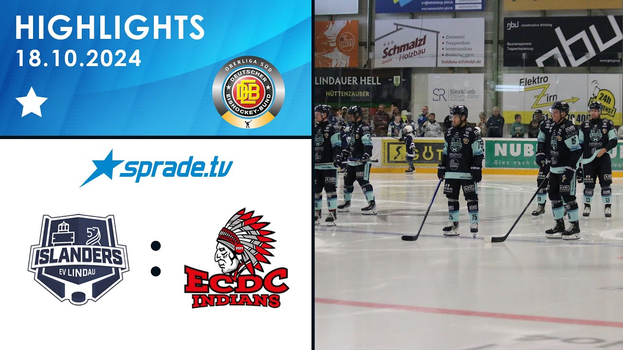 18.10.2024 - Highlights - EV Lindau Islanders vs. ECDC Memmingen Indians