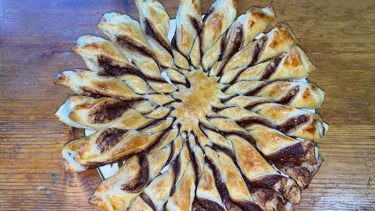 🥐 Estrella de hojaldre y chocolate 🍫