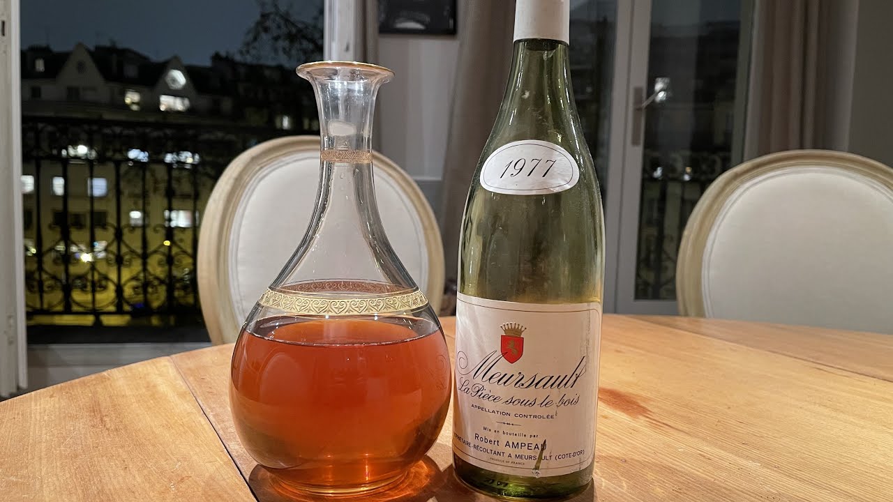 Robert Ampeau, Meursault, La Pièce sous le Bois 1977, dégusté le 13 décembre 2021